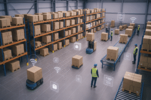 20250616_1720_Automated Warehouse Operations_simple_compose_01jxwhp95qe1ar5w0qv4hww4fp